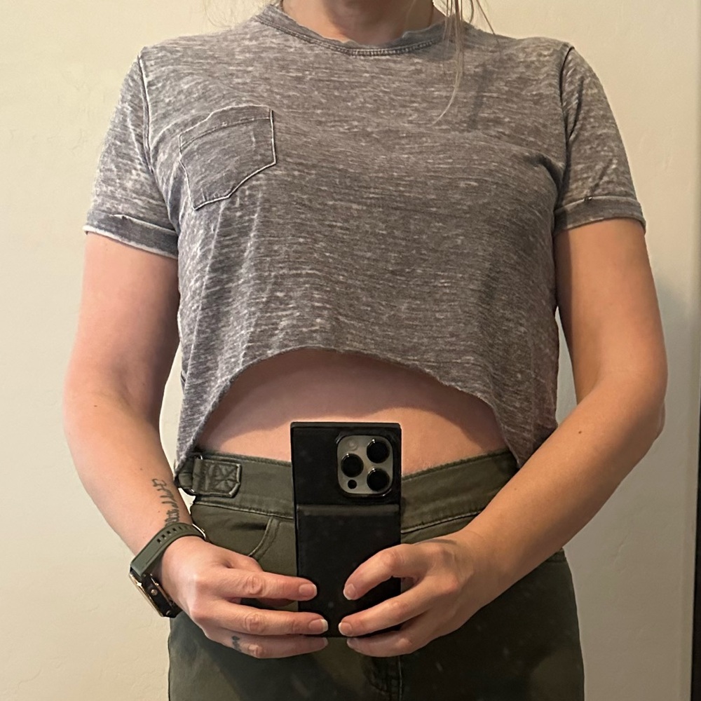 Exist Heather Gray Women's Crop Top